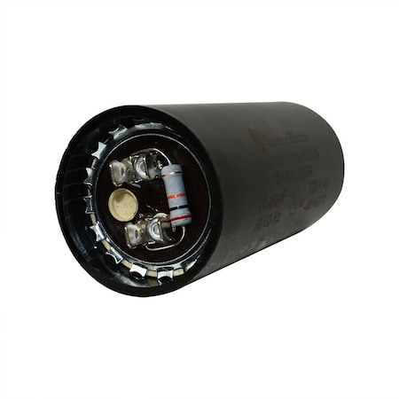 Interstate Pneumatics 710-850 MFD +/-5% 50Hz/60Hz AC 125V Cylinder Motor Starting Capacitor - 4 Pins, Black Color CMC7018
